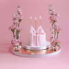 Candle plain gold