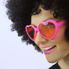 Glasses Hearts Pink