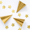 Party hats gold
