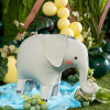 Airfeeld standing elephant