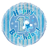 Standard 1st Birthday Blue Prism