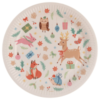 9917485<br>8 Plates Winter Woodland
