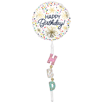 4655101<br>Confetti Sprinkle Birthday Tail