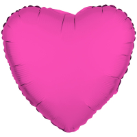 R10033<br>Standard Foil Heart Neon Pink