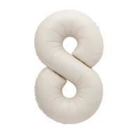 Large number 8 white