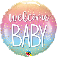 Standard welcome baby confetti dots