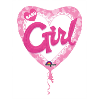Multiballon baby girl
