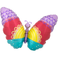 Juniorshape pastel tie dye butterfly