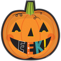 Plates pumpkin shaped