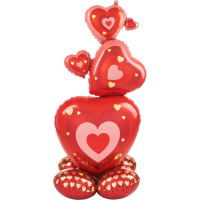 Airloonz stacking hearts