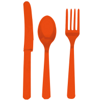 Cutlery plastic orange peel