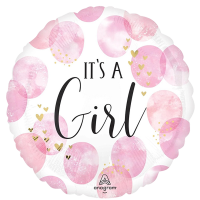 Standard girl pink watercolor