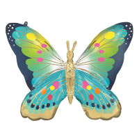 Supershape vibrant blue butterfly