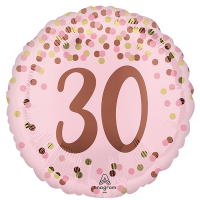 Standard pretty pink 30th birthday