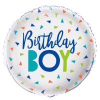 Standard confetti birthday boy