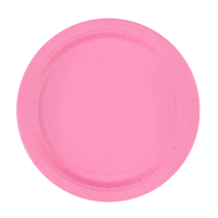 Plates paper new pink