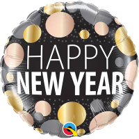 Standard new year metallic dots