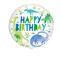 Standard blue green dinosaur hbd