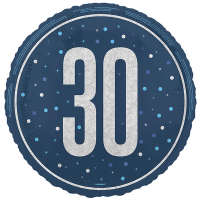 Standard number 30 glitz blue