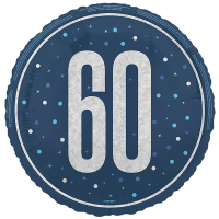 Standard number 60 glitz blue