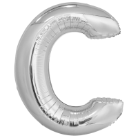 Large letter c silver
