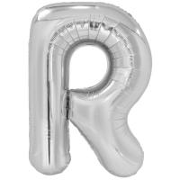 Large letter r silver