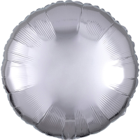 Standard round metalic silver