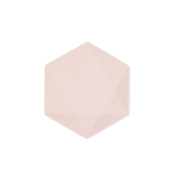 Plates dexagonal vert pink