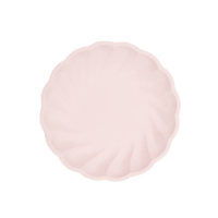 Plates paper vert pink