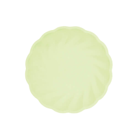 Plates paper vert green