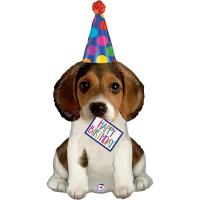 Supershape birthday puppy