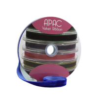 Ribbon Velvet Royal Blue 15mm