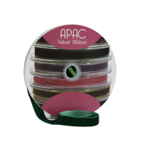 Ribbon velvet forest green 15mm
