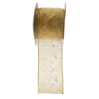 Ribbon gold wire edge 63mm
