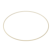 Gold bridesmaid flower hoop