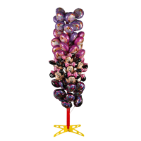 Balloon tree display holds 64 air-filled mini balloons 65 x 65 x 180 cm