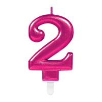 Candle number 2 pink