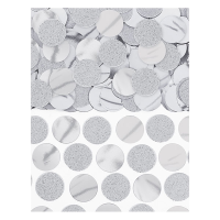 Confetti silver circles glitter