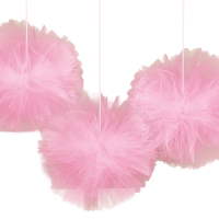 Fluffy decoration wedding decorations pink
