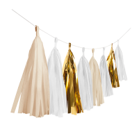 Garland tassel gold brush paper