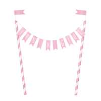 Its a girl bunting cake top