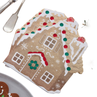 Paper napkin ginger bread design