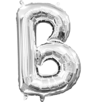 Mini letter b silver