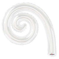 Minishape white kurly spiral