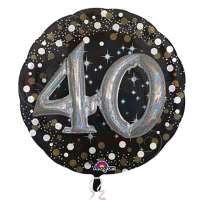 Multiballoon sparkling birthday 40