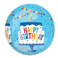 Orbz happy birthday tiered cake