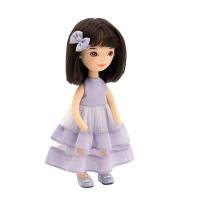 Lilu in a purple dress 32