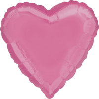 Standard heart bright bubble gum pink