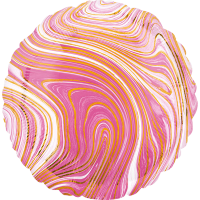 Standard marblez pink round