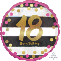 Standard pink & gold milestone